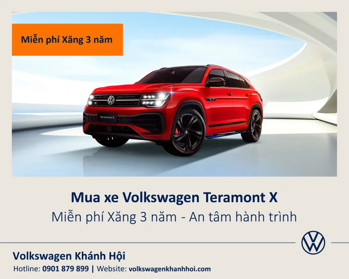 Miễn Phí Xăng 3 Năm Khi Mua Xe Volkswagen | Ưu Đãi 2026 Mới Nhất VW Khánh Hội 2 Miễn phí xăng 3 năm - Teramont X
