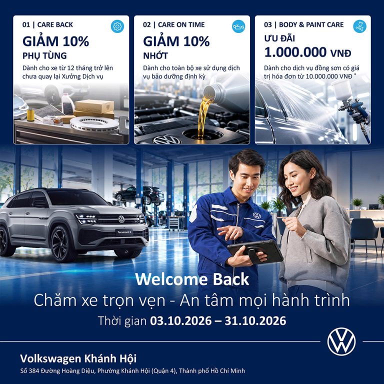 Ưu Đãi Dịch Vụ Volkswagen Tháng 10/2026 | Volkswagen Khánh Hội